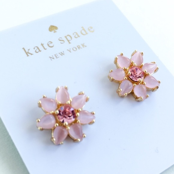 Kate spade pink stone daisy earrings - Picture 2 of 4